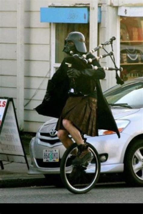 Darth Vader In A Kilt On A Unicycle Playing Bagpipes Portland Or
