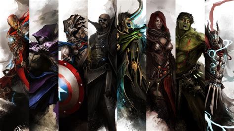 Marvel Avengers Collage The Avengers Iron Man Thor Hulk Hd Wallpaper Wallpaper Flare
