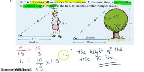 Problems involving similar figures - YouTube