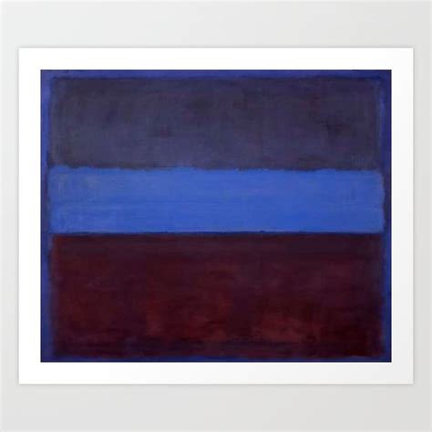 No61 Rust And Blue 1953 By Mark Rothko Art Print By Subjectivity