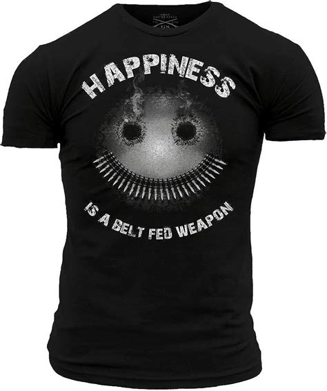 Grunt Style Lil Red Danger Belt Fed Happiness Mens T Shirt At Amazon