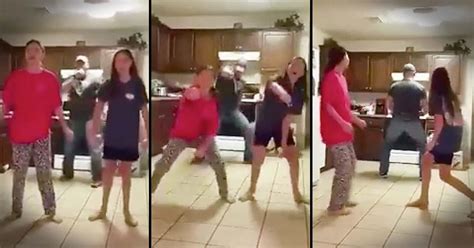 dad sneaks in and dances during daughter s video comedy videos