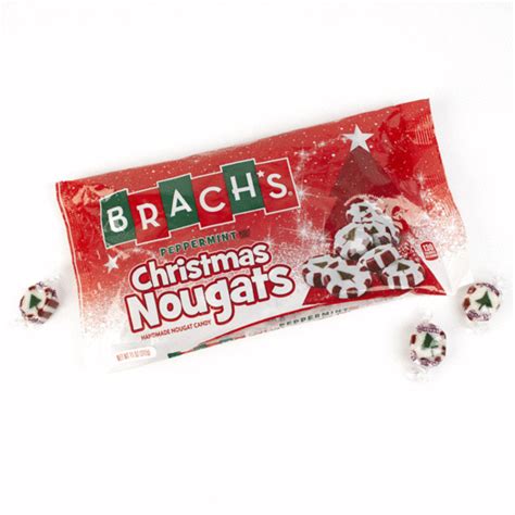 Old Fashioned Brachs Christmas Peppermint Nougats Mix 11oz Bulk Candy