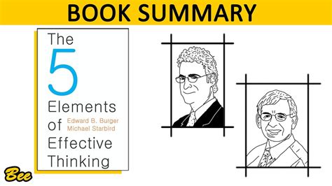 5 Elements Of Effective Thinking By Edward B Burger And Michael Starbird