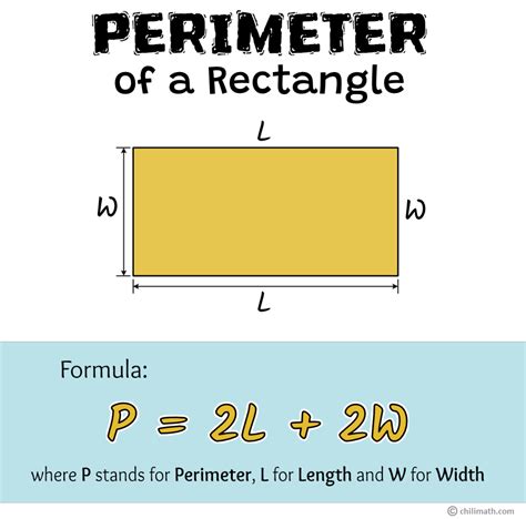 Perimeter Of Rectangle Definition Formula And Examples Chilimath