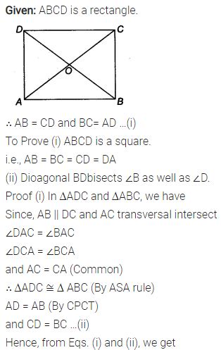 ABCD Is A Rectangle In Which Diagonal AC Bisects A As Well As C CBSE Class Maths Learn