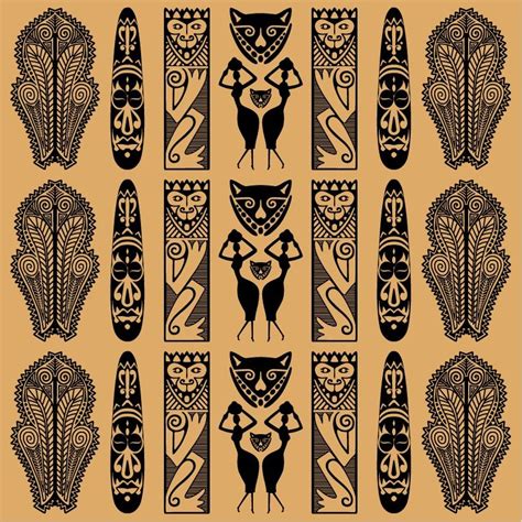 Traditional African Pattern Vector Free Vector Graphics All Free