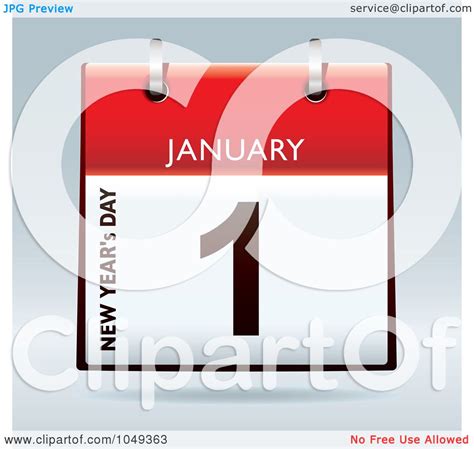 Royalty Free Rf Clip Art Illustration Of A 3d January First New Years