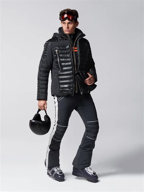 Bogner Leather Ski Down Jacket Vito In Black For Men Lyst