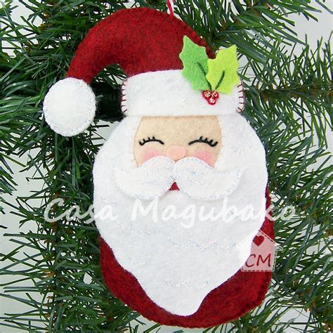 Diy santa claus ornament craft thrifty jinxy. Santa Ornament Sewing Tutorial - DIY Hand Stitched ...