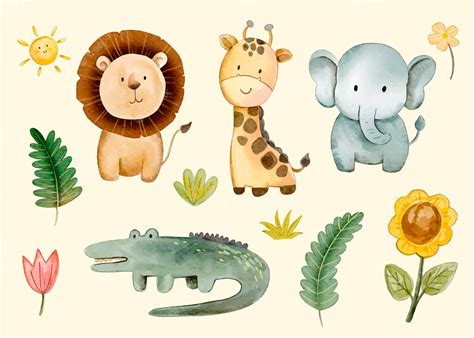 Zoo Jungle Safari Animals Clipart Clip Art Library
