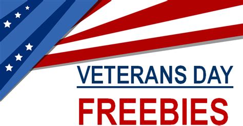 2018 Veterans Day Freebies