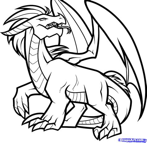 How To Draw A Black Dragon Black Dragon Step By Step
