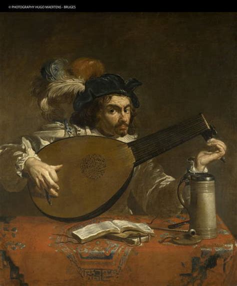 Le Joueur De Luth Huile Sur Toile Theodor Rombouts