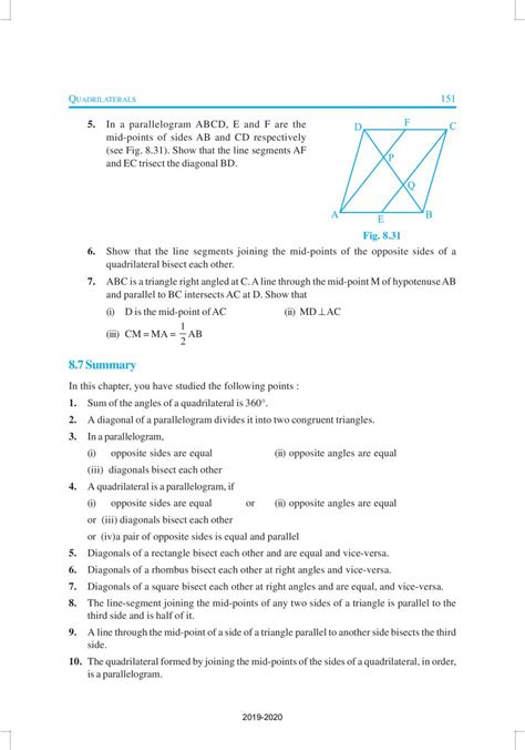 Ncert Book Class 9 Maths Chapter 8 Quadrilaterals Aglasem Schools