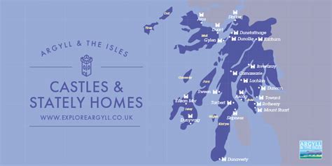 Castles Of Argyll And The Isles Map Argyll And The Isles Uk Castles