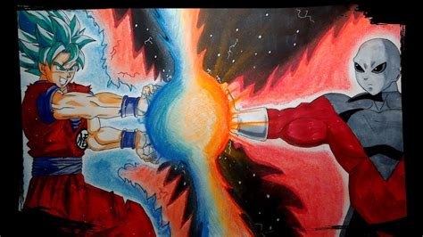 Goku Vs Jiren Drawing Easy Goku Ultra Instinct Dragonballsuper