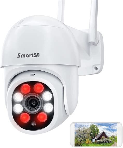 Smartsf Wireless 3mp Wifi Ip Camera Cctv Ptz Dome Home Outdoor Security