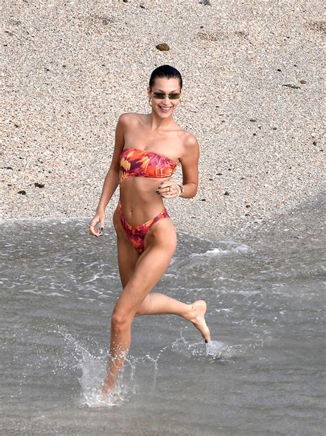 Bella Hadids White Bikini Pics Shares Sexy Swimsuit Throwback Snaps