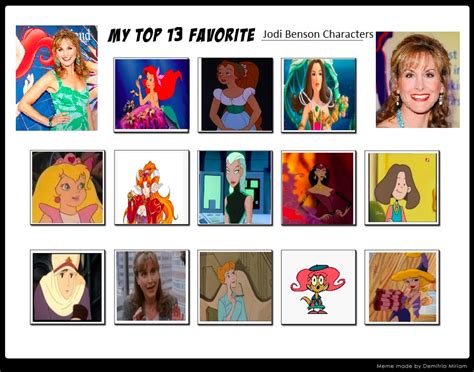 My Top 13 Favorite Jodi Benson Characters By Toongirl18 On Deviantart