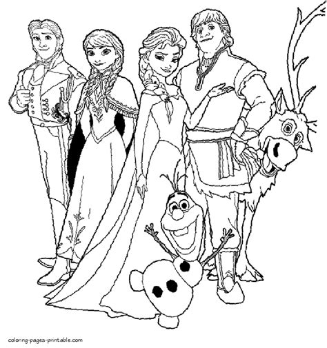 Frozen Coloring Pages To Print Coloring Pages Printablecom