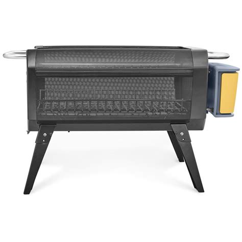 The biolite firepit burns wood or charcoal and creates a hyperefficient fire with airjets powered by a rechargeable battery. BioLite Fire Pit | evo