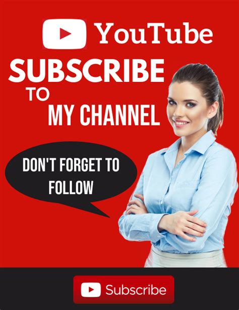 Subscribe Template Postermywall