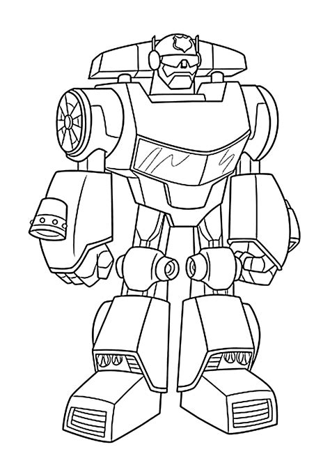 Rescue Bots Kleurplaat • Kidkleurplaat.nl