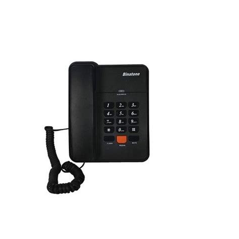 Black Plastic Binatone Spirit 111 N Corded Landline Phone For Office At