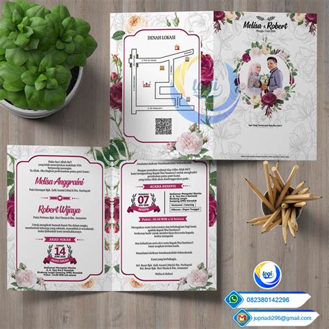 100 Download Template Desain Undangan Pernikahan Custome Elegan Cdr