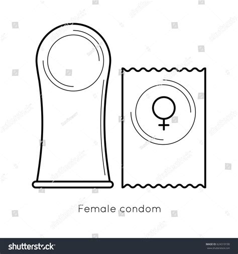 contraception method female condom woman contraceptive ภาพประกอบสต็อก 624319190 shutterstock