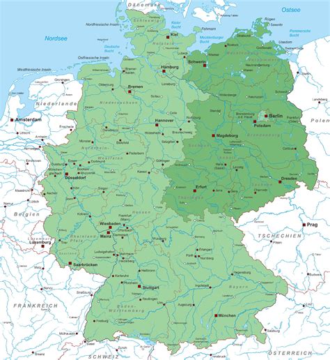 Německo, plným názvem spolková republika německo (německy bundesrepublik deutschland), zkratkou srn (neoficiální německá zkratka brd), je středoevropský stát, rozdělený na 16 spolkových zemí. Německo Mapa : Nemecko Co Navstivit A Videt V Nemecku ...