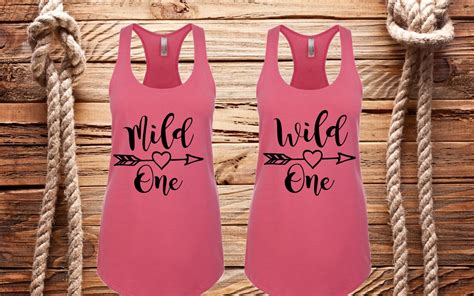 Mild One Wild One Bestfriend Shirts Bestie Tanks Bff Tanks Etsy