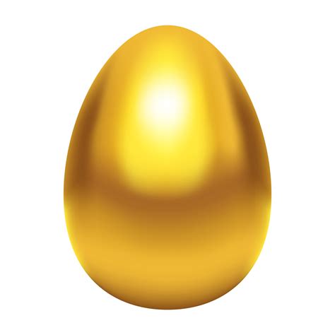 Golden Egg Isolated On White 2863392 Vector Art At Vecteezy