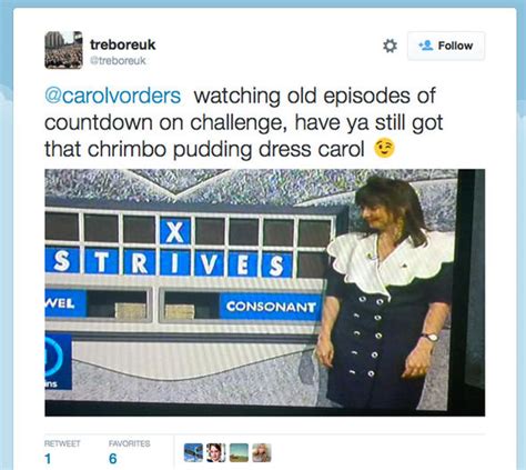 Carol Vorderman Pokes Fun At Countdown Dress From The 1980s Which