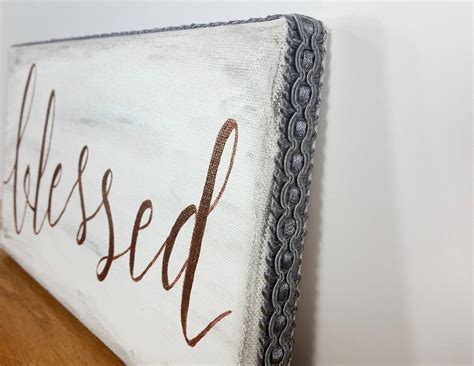 Blessed Blessed Sign Blessed Wall Decor Blessed Wall Art Etsy