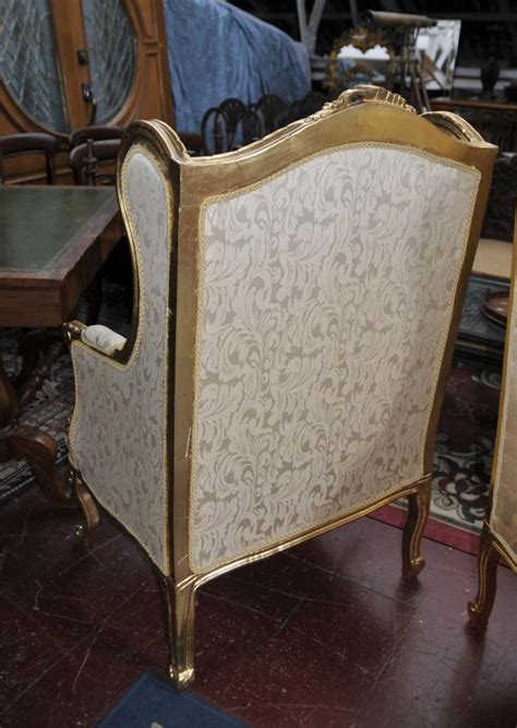 What's the french translation of sofa? Pair French Louis XV Arm Chairs Fauteils Sofa Seat High Back