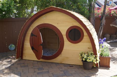 Kids Outdoor Wooden Hobbit Hole Playhouse Kit