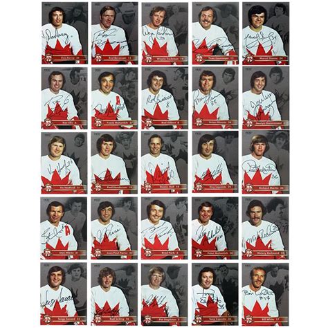 The Signed Team Canada 72 35th Anniversary Collector Card Set Team