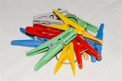Multi Colored Clothespins Stock Image Image Of Group 32905671