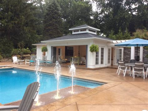 Outdoor Pool Houses Cabanas Lancaster Pa The Backyard Showcase