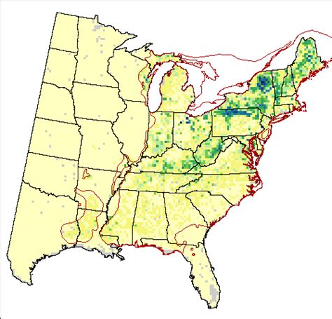 American Beech Fagus Grandifolia Climate Change Atlas