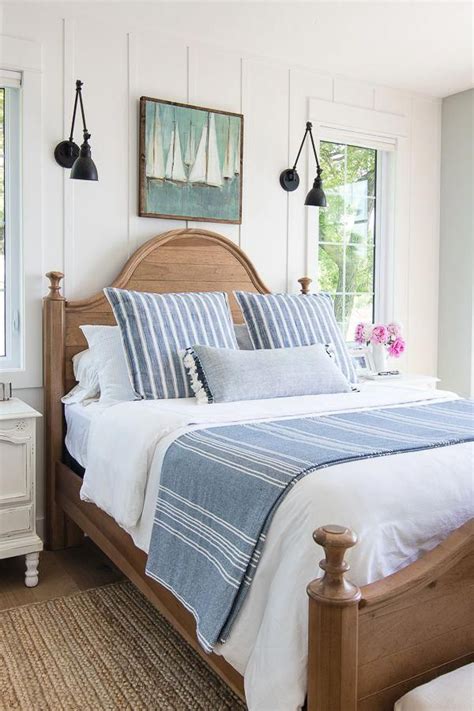 Lake House Bedding Blue And White Coastalcottagestyle Home Bedroom