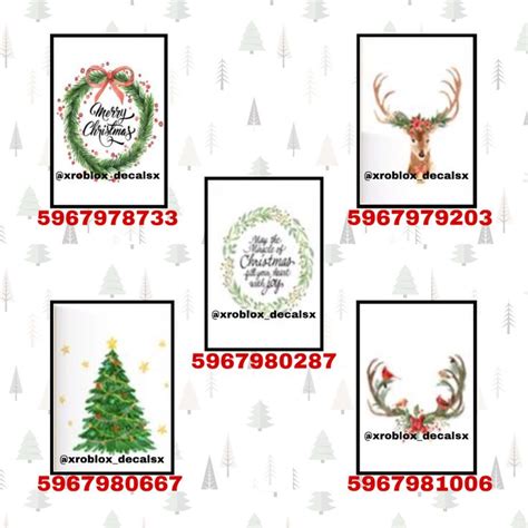 Roblox Decals Christmas Decals Calendar Decal Bloxburg Decal Codes