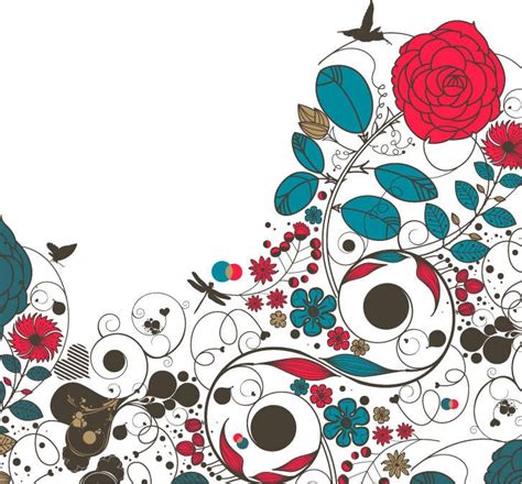 Floral Flower Vector Background | Free Vector Graphics | All Free Web Resources for Designer ...