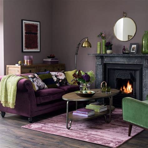 48 Stunning Purple Living Room Decor Ideas Mauve Living Room Living