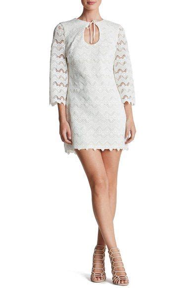 Dress The Population Staci Crochet Shift Dress Available At Nordstrom Lace Bell Sleeve Dress