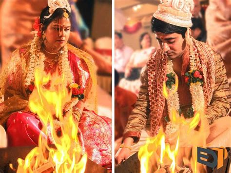the fire of promise love happiness and togetherness indian wedding garland hindu wedding