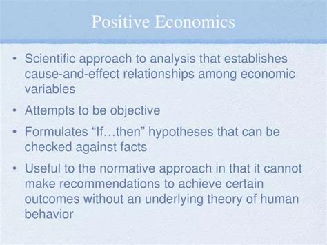 Ppt Positive Economics Powerpoint Presentation Free Download Id