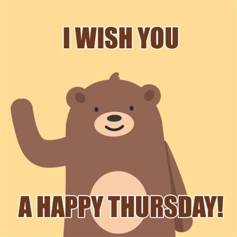 Happy Thursday Wish Bear  Uinona S